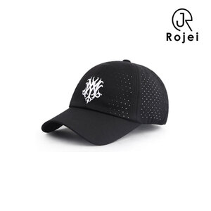 [로제이] 남여공용 타공 스판 소프트 볼캡 모자 RHO305_BL
